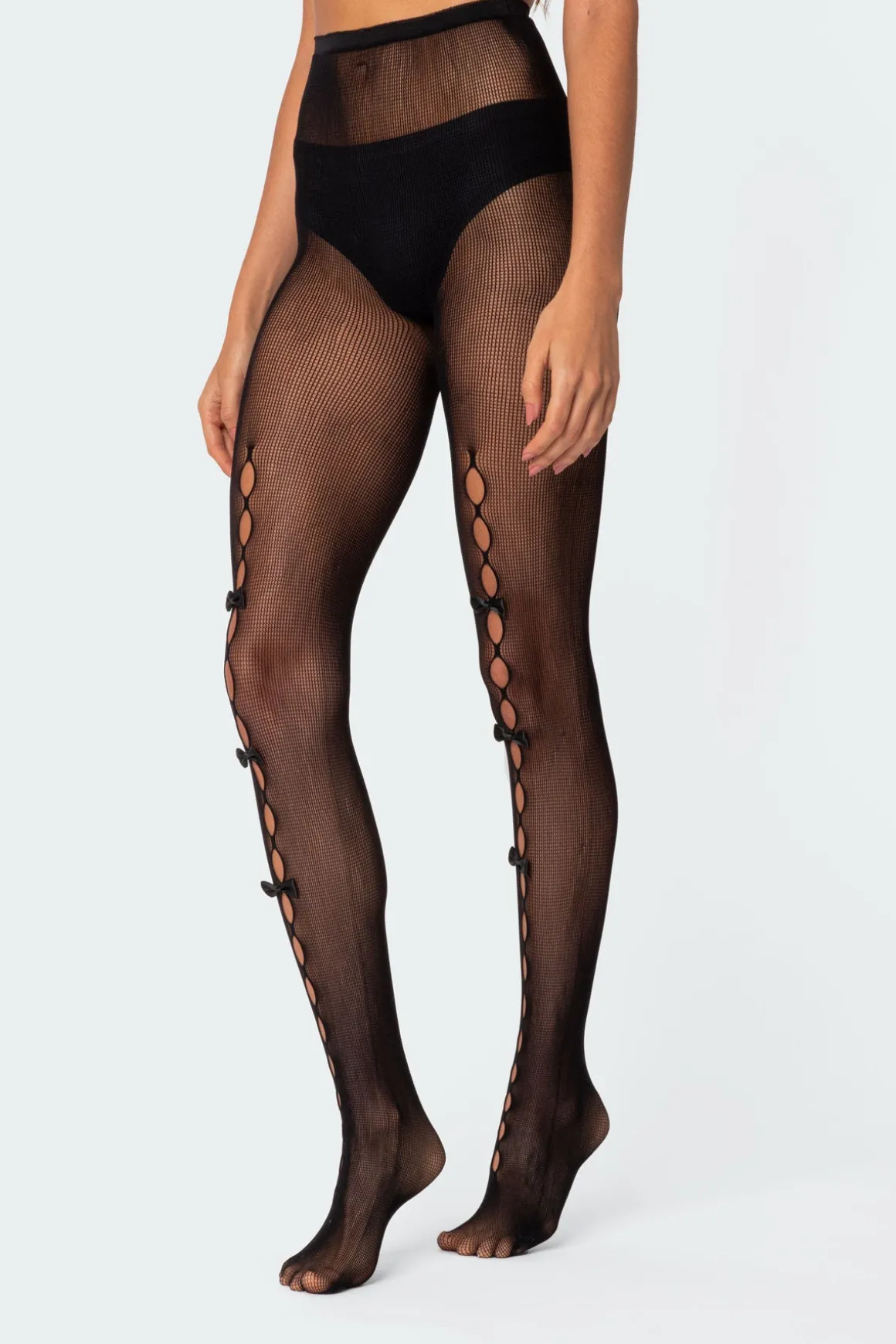 Bowtie Cutout Tights