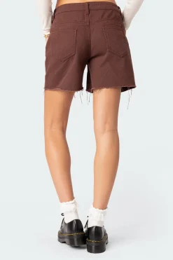 Boyfriend Denim Carpenter Shorts