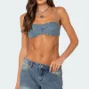 Brandy Denim Bralette