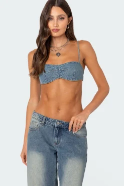 Brandy Denim Bralette