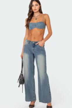 Brandy Denim Bralette