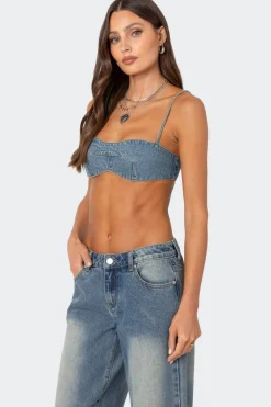 Brandy Denim Bralette