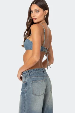Brandy Denim Bralette