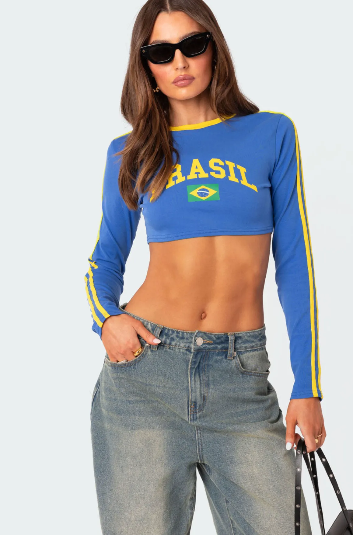 Brasil Long Sleeved Crop Top