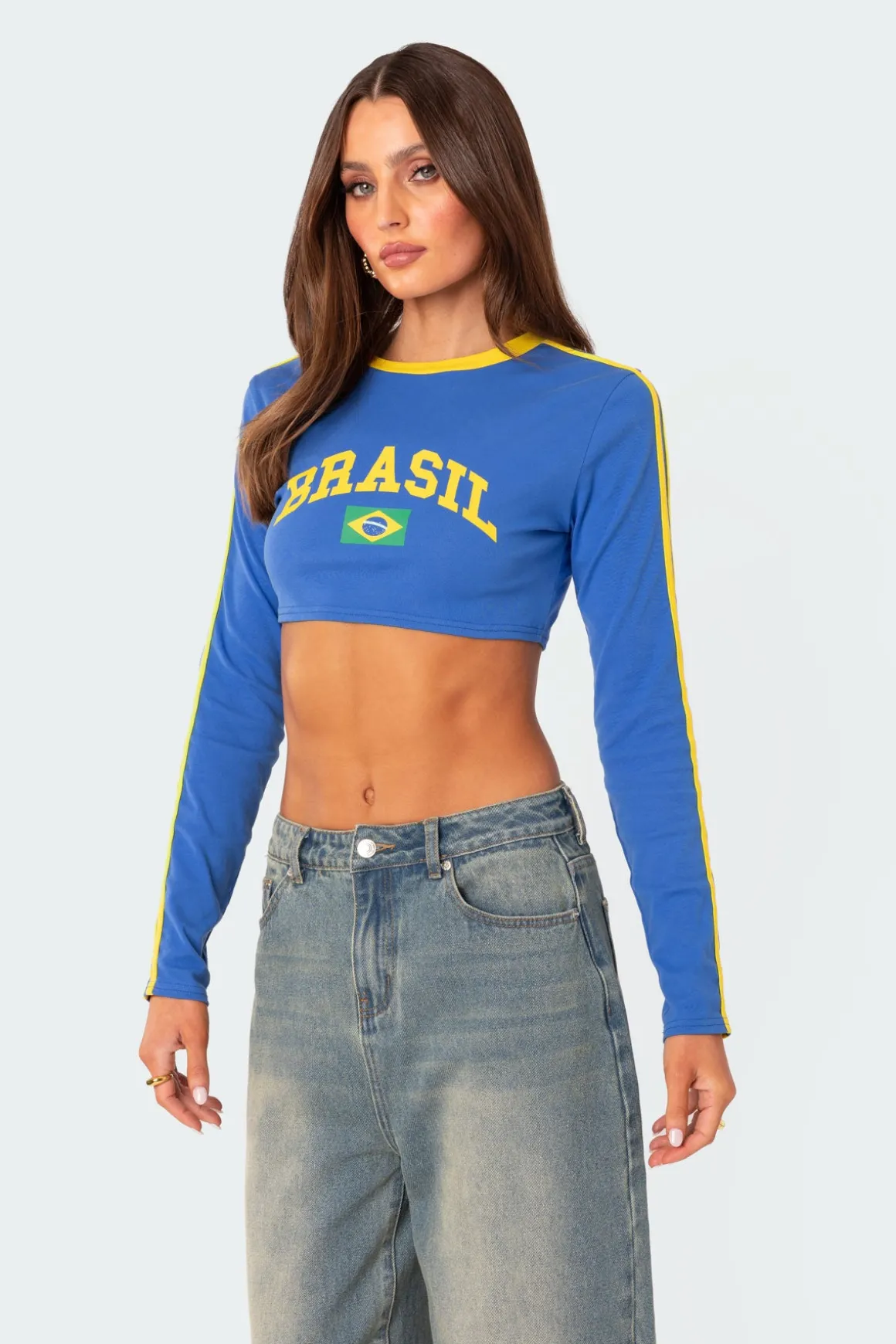 Brasil Long Sleeved Crop Top