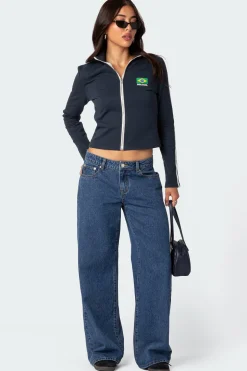 Brasil Zip Up Sweatshirt
