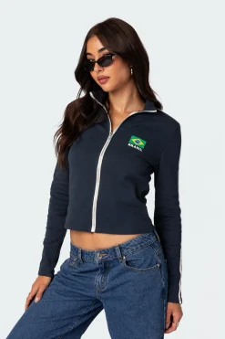 Brasil Zip Up Sweatshirt