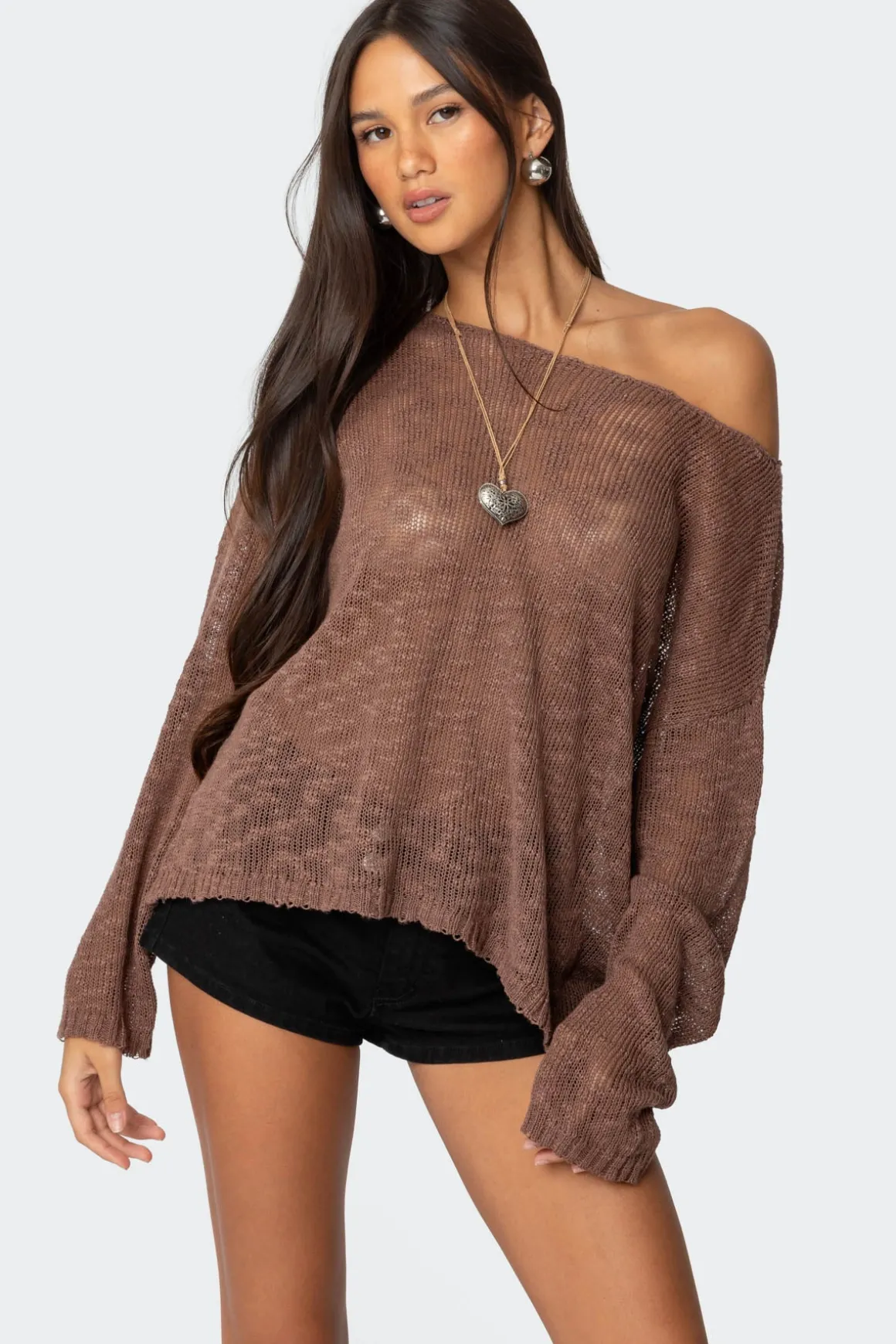 Bri Oversized Boat Neck Sweater