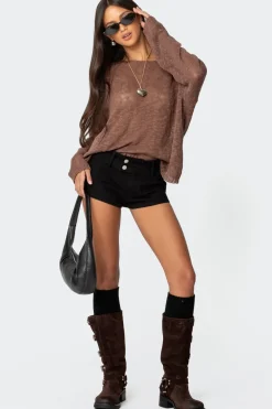 Bri Oversized Boat Neck Sweater