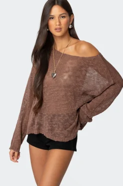 Bri Oversized Boat Neck Sweater