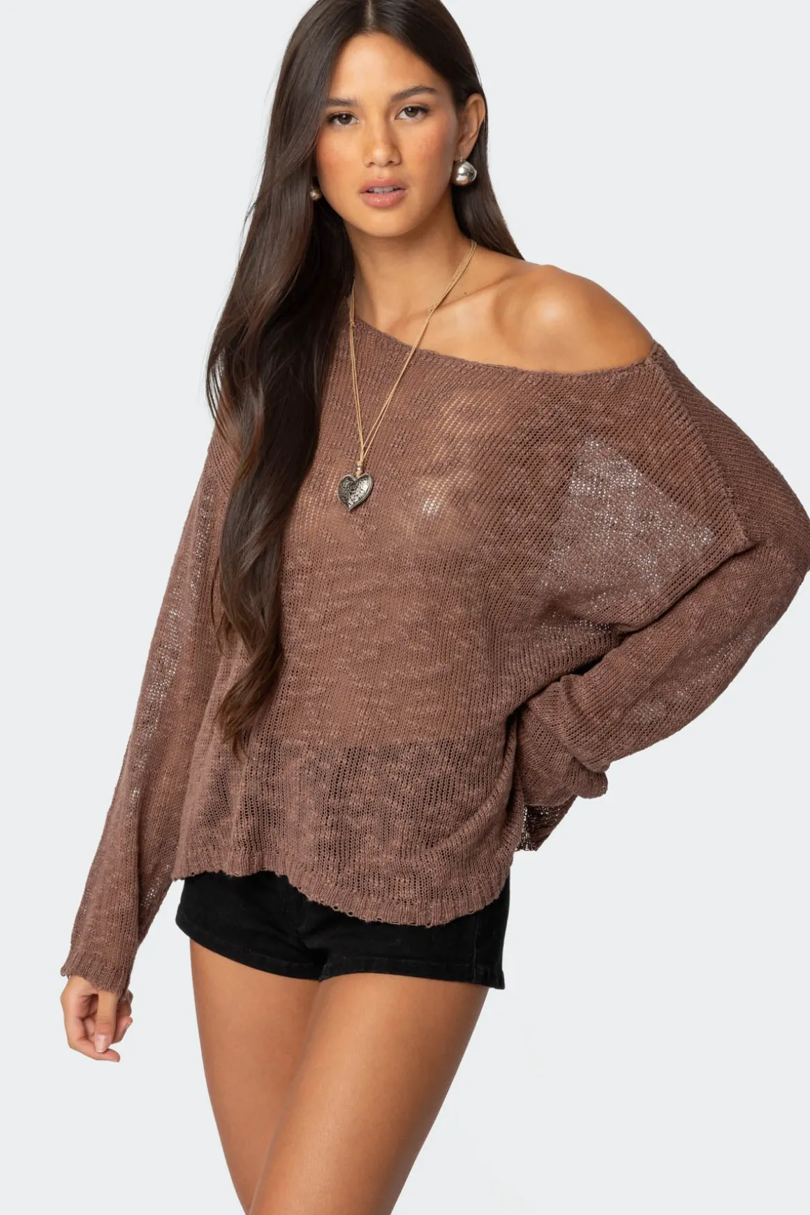 Bri Oversized Boat Neck Sweater