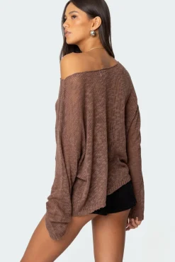 Bri Oversized Boat Neck Sweater