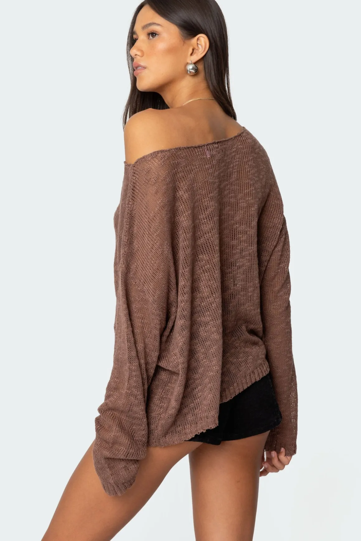 Bri Oversized Boat Neck Sweater