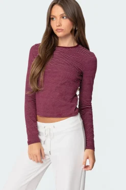 Brianna Striped Long Sleeve T Shirt