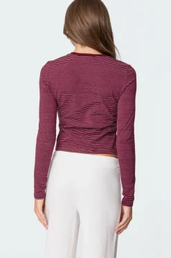Brianna Striped Long Sleeve T Shirt