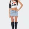 Bridget Low-Rise Denim Skirt