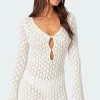 Brie Cut Out Crochet Mini Dress