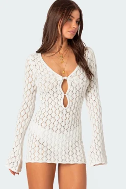 Brie Cut Out Crochet Mini Dress