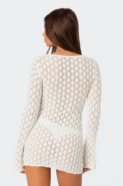 Brie Cut Out Crochet Mini Dress