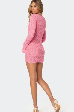 Brie Cut Out Crochet Mini Dress