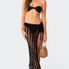 Brielle Crochet Slit Maxi Skirt