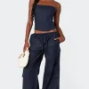 Bristol Linen Look Cargo Pants
