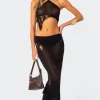 Britt Distressed Knit Maxi Skirt