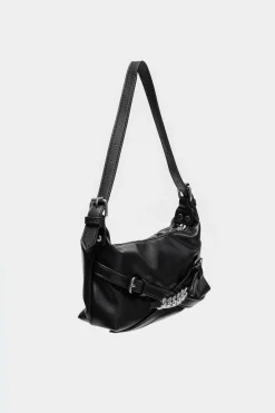 Buckle & Chain Shoulder Bag