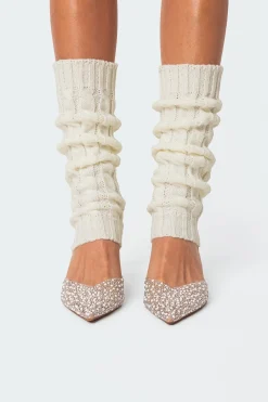 Cable Knit Leg Warmers