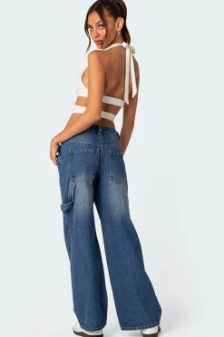 Cady Tie Front Cut Out Top