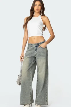 Caity Backless High Neck Top