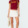 Camellia Cotton Scrunch Mini Skirt