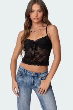 Cami Sheer Lace Tank Top