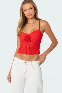 Cami Sheer Lace Tank Top