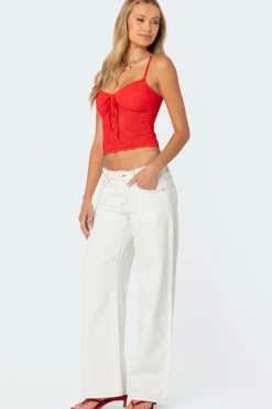 Cami Sheer Lace Tank Top
