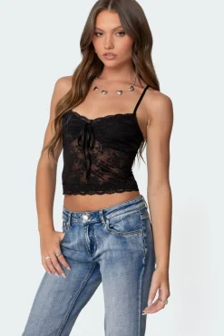 Cami Sheer Lace Tank Top