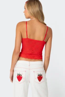 Cami Sheer Lace Tank Top