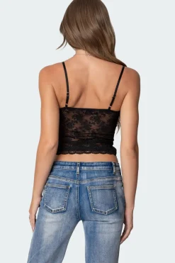 Cami Sheer Lace Tank Top