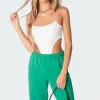 Camilla Ribbed High-Cut Bodysuit