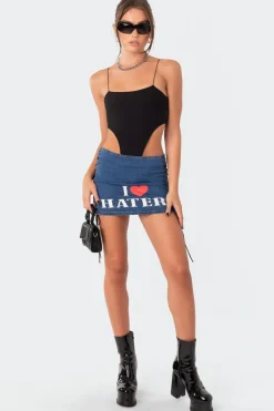 Camilla Ribbed High-Cut Bodysuit