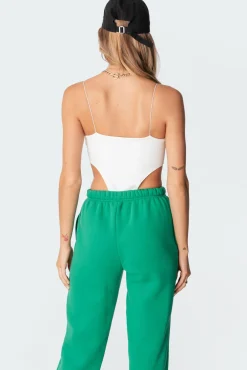 Camilla Ribbed High-Cut Bodysuit