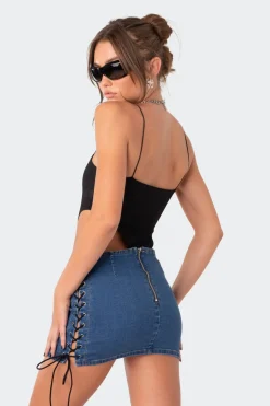 Camilla Ribbed High-Cut Bodysuit