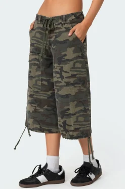 Camo Cargo Bermuda Shorts