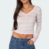 Candice Striped Knit Top