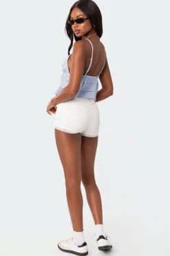 Candy Cotton Tie Front Tank Top