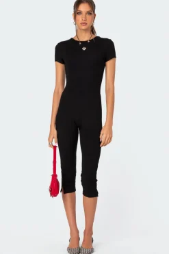 Capri Open Back Jumpsuit