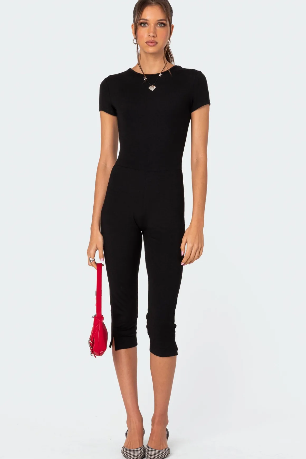 Capri Open Back Jumpsuit