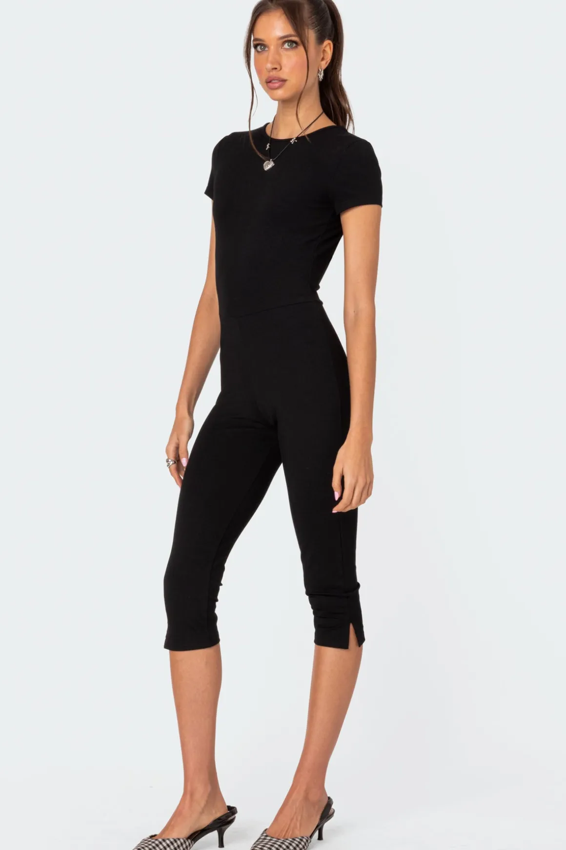 Capri Open Back Jumpsuit