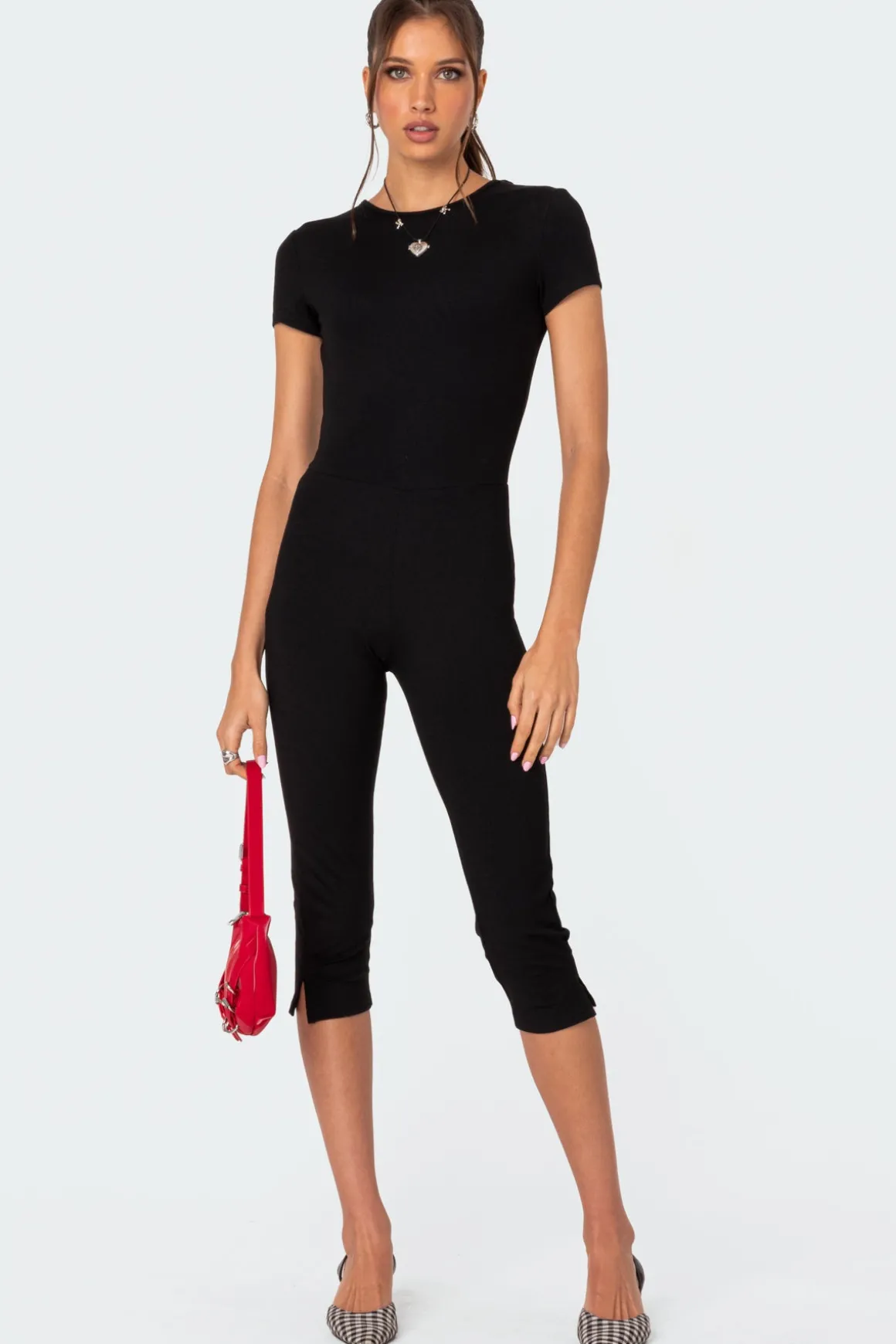 Capri Open Back Jumpsuit