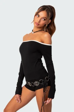 Captain Contrast Off Shoulder Top